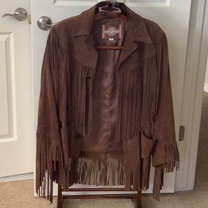Pioneer Wear genuine leather fringe jacket. Size 40. Excellent condition.